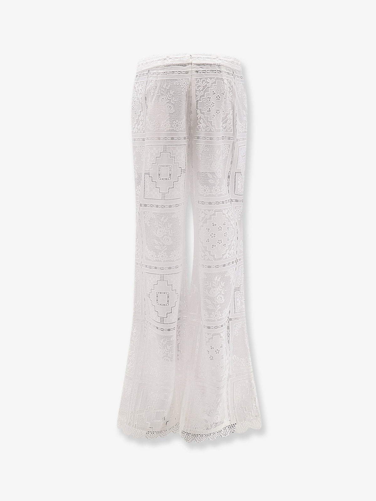 Zimmermann Women's Aster Embroidered Trousers White, view 2