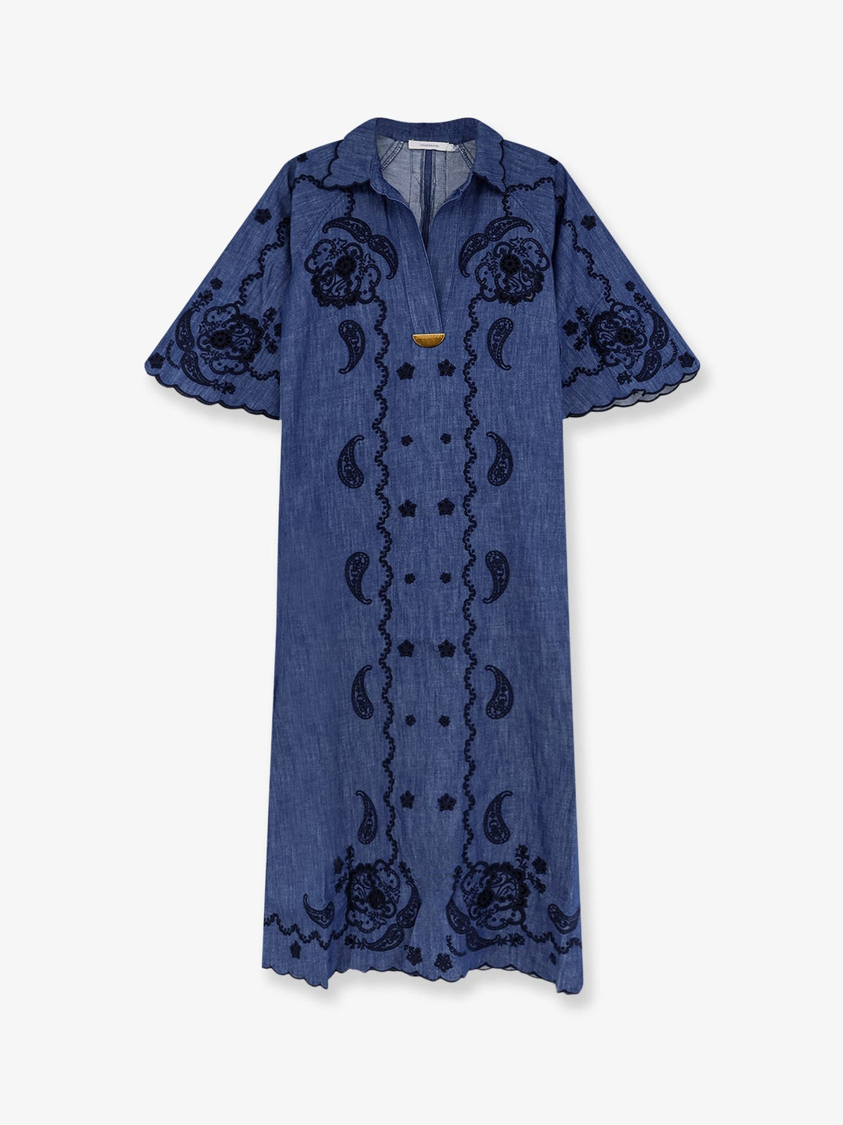 Zimmermann Women's Aster Long Denim Dress Blue