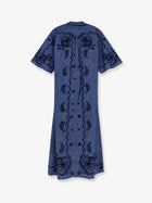 Zimmermann Women's Aster Long Denim Dress Blue, view 2