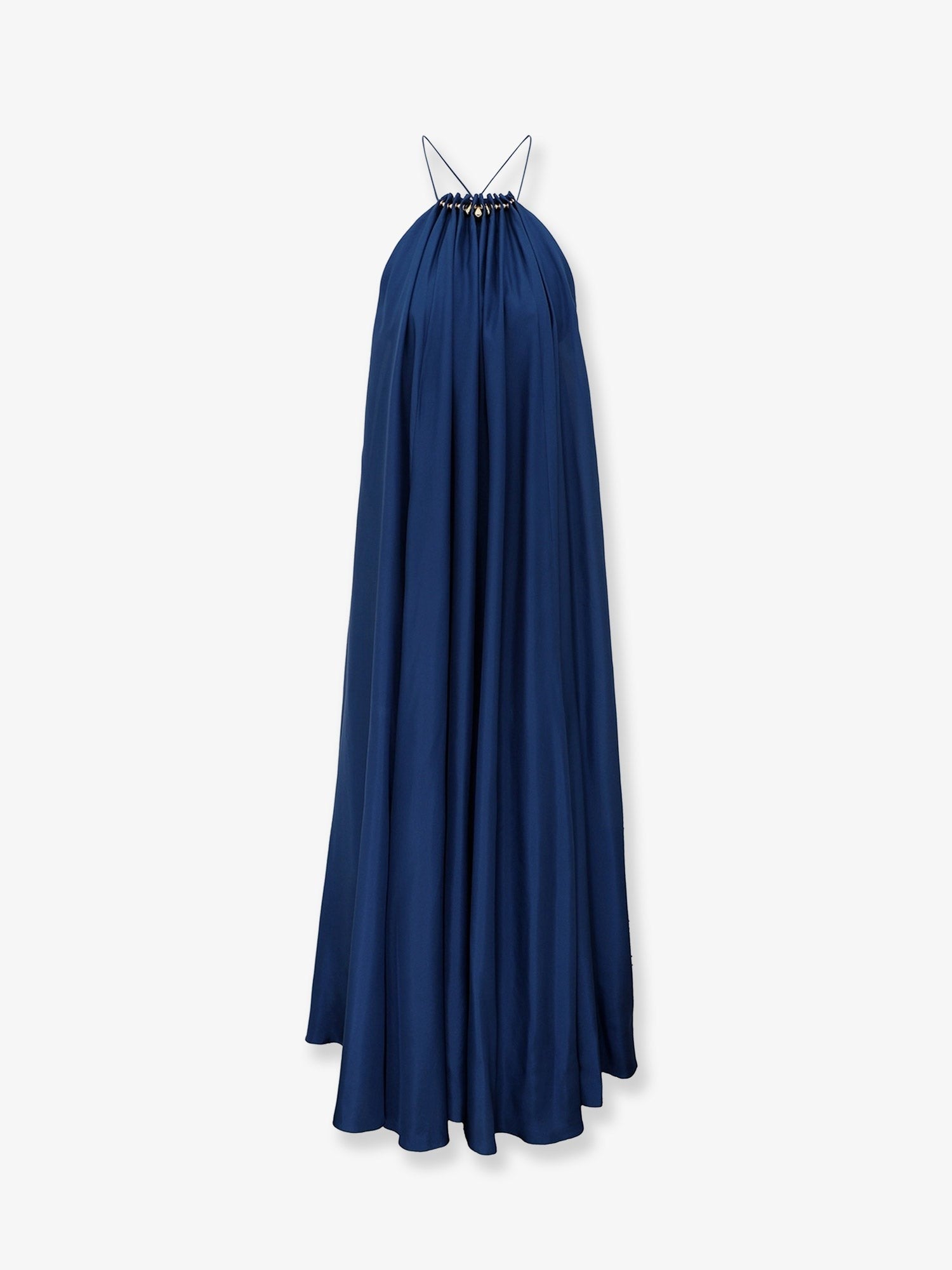 Zimmermann Women's Aster Long Silk Dress Darkcobalt