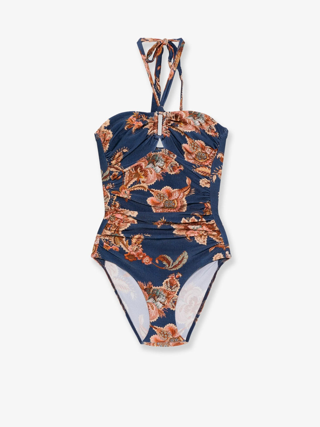 Zimmermann Women's Aster Nylon One Piece Swimsuit Blue