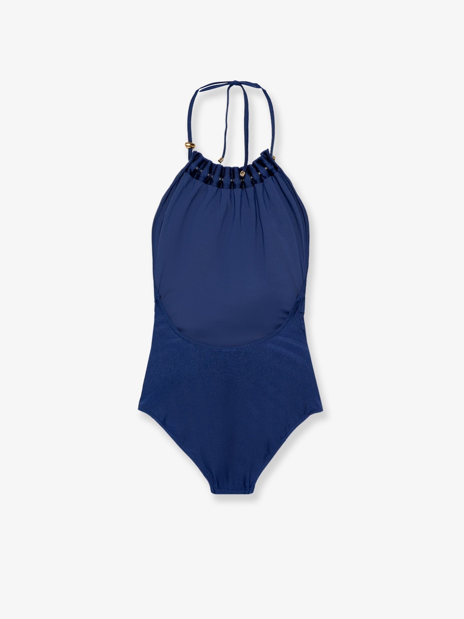 Zimmermann Women's Aster One Piece Swimsuit in Shiny Nylon Darkcobalt