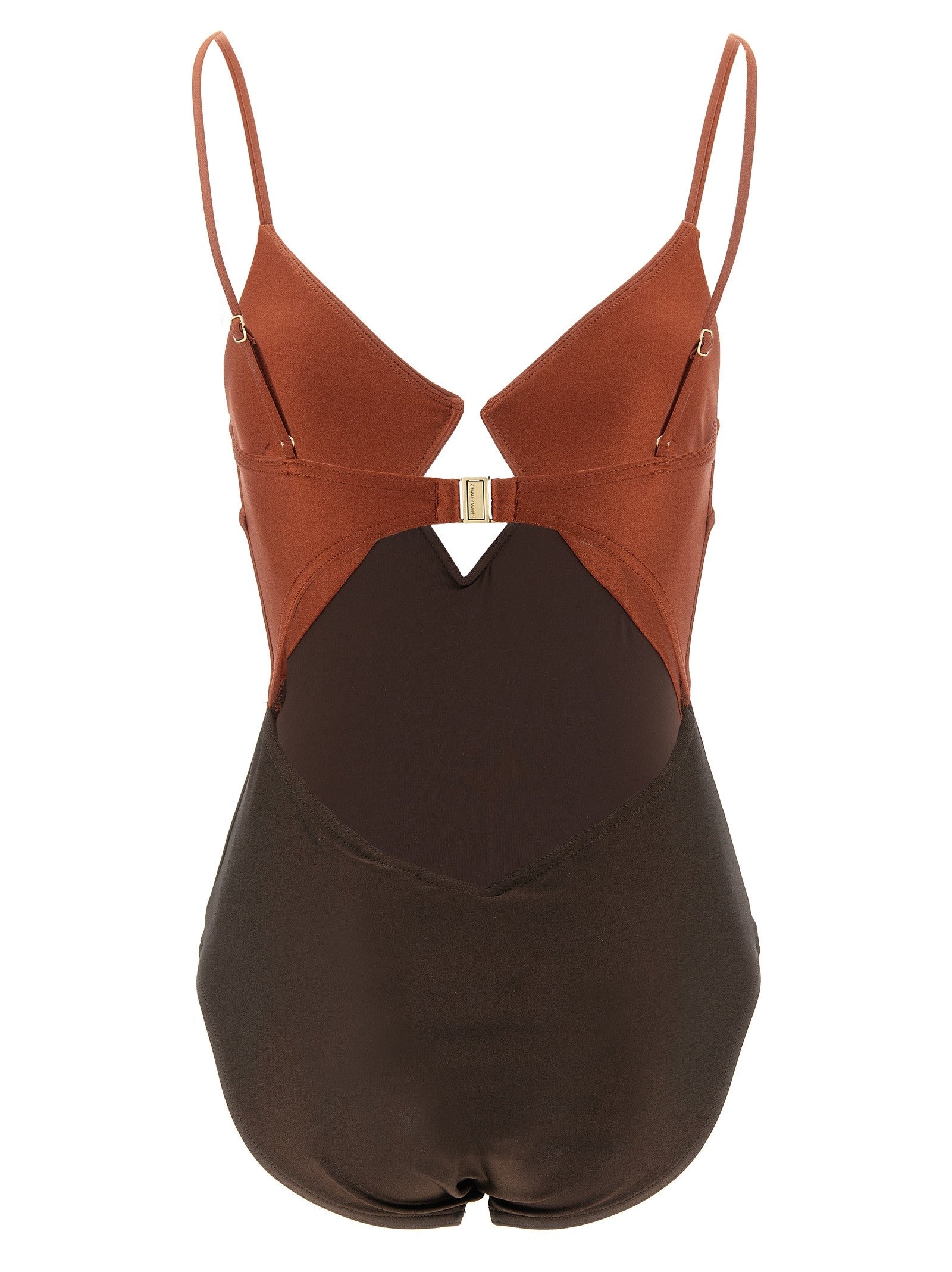 Zimmermann Aster One Piece Swimsuit Brown