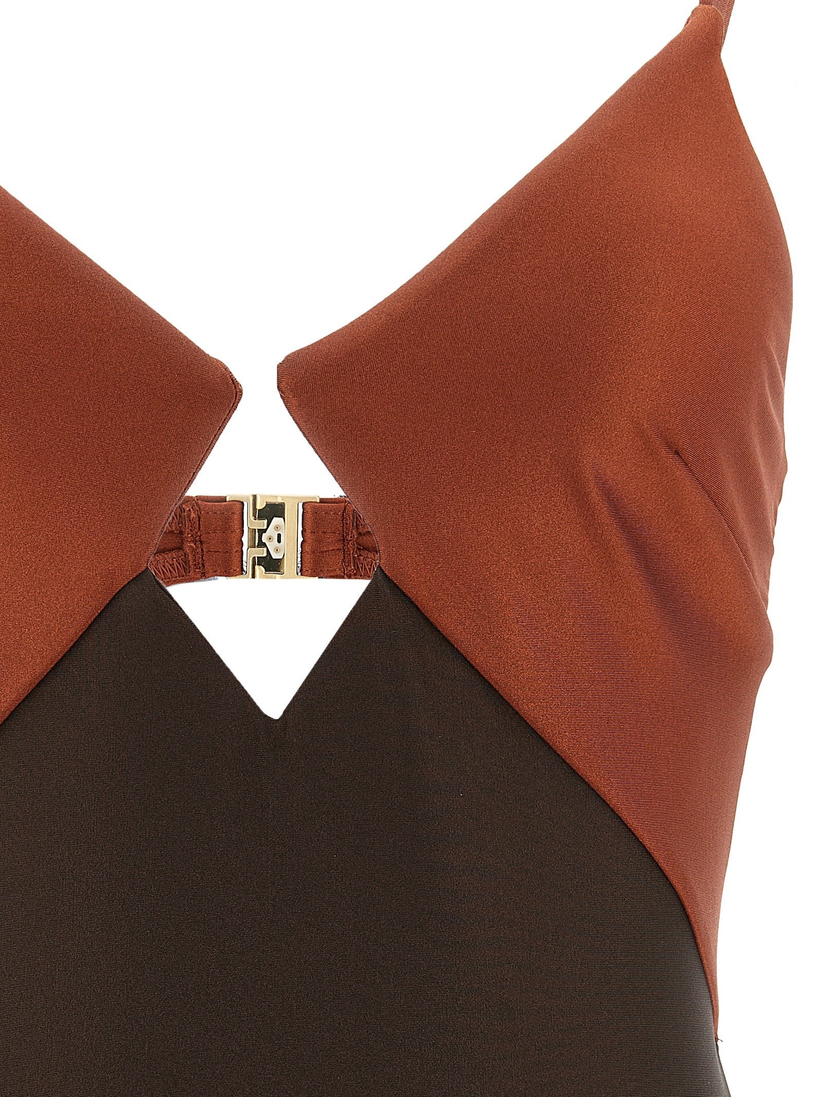 Zimmermann Aster One Piece Swimsuit Brown