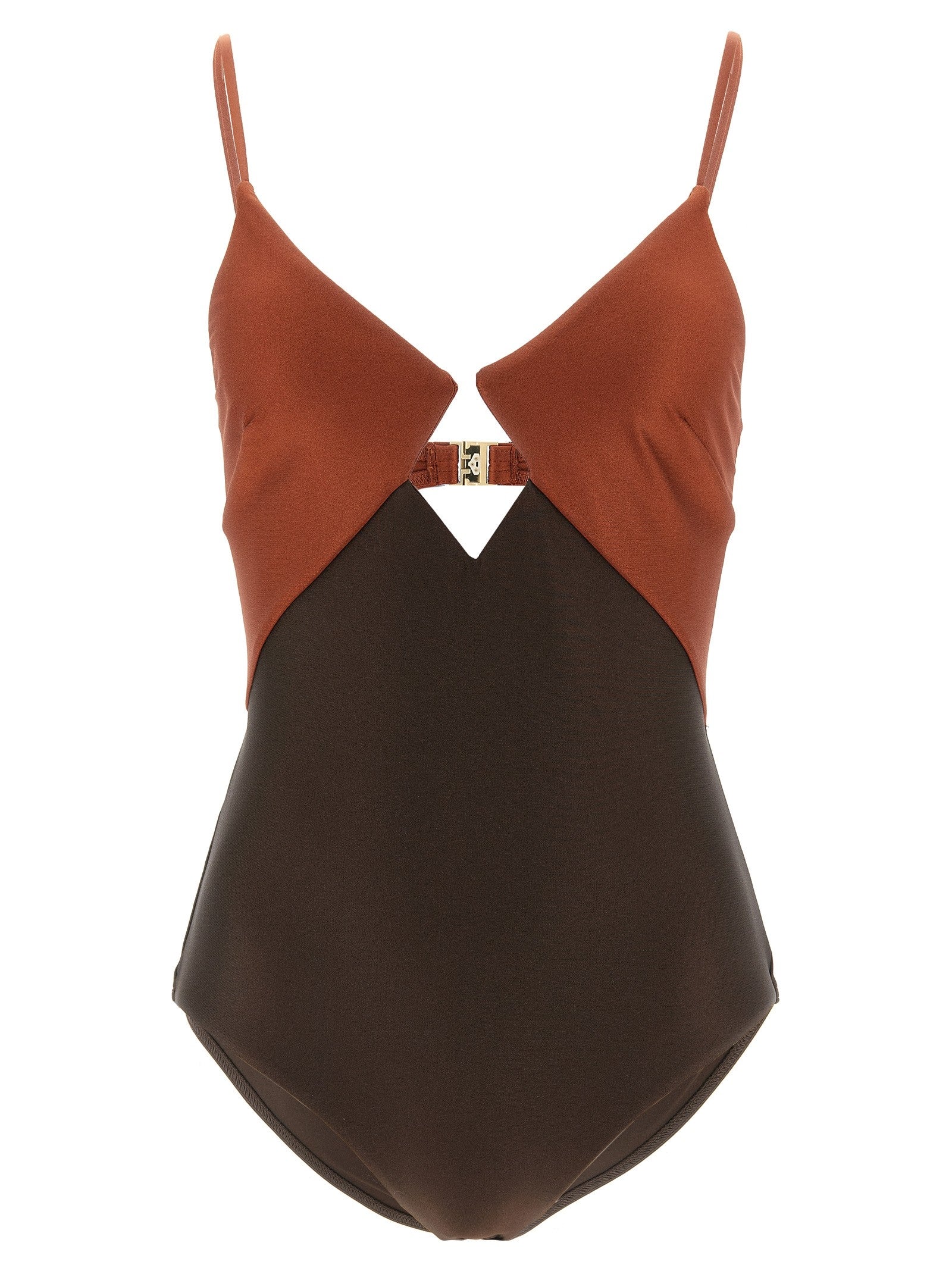 Zimmermann Aster One Piece Swimsuit Brown