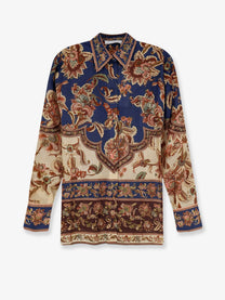 Zimmermann Women's Aster Relaxed Fit Shirt Blue