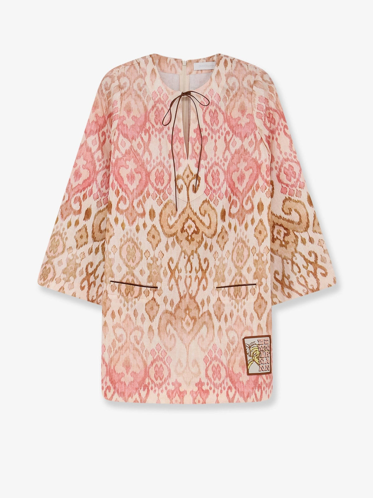Zimmermann Women's Aster Shift Mini Dress Blue