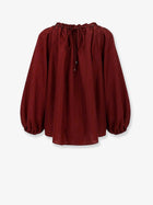 Zimmermann Women's Aster Silk Shirt Red, view 2