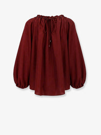 Zimmermann Women's Aster Silk Shirt Red