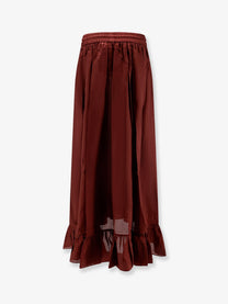 Zimmermann Women's Aster Silk Skirt Red