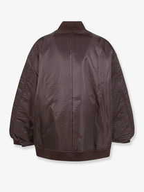 The Frankie Shop Women's Astra Nylon Jacket Brown
