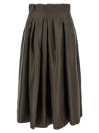 Khaite Astrid Skirt Brown