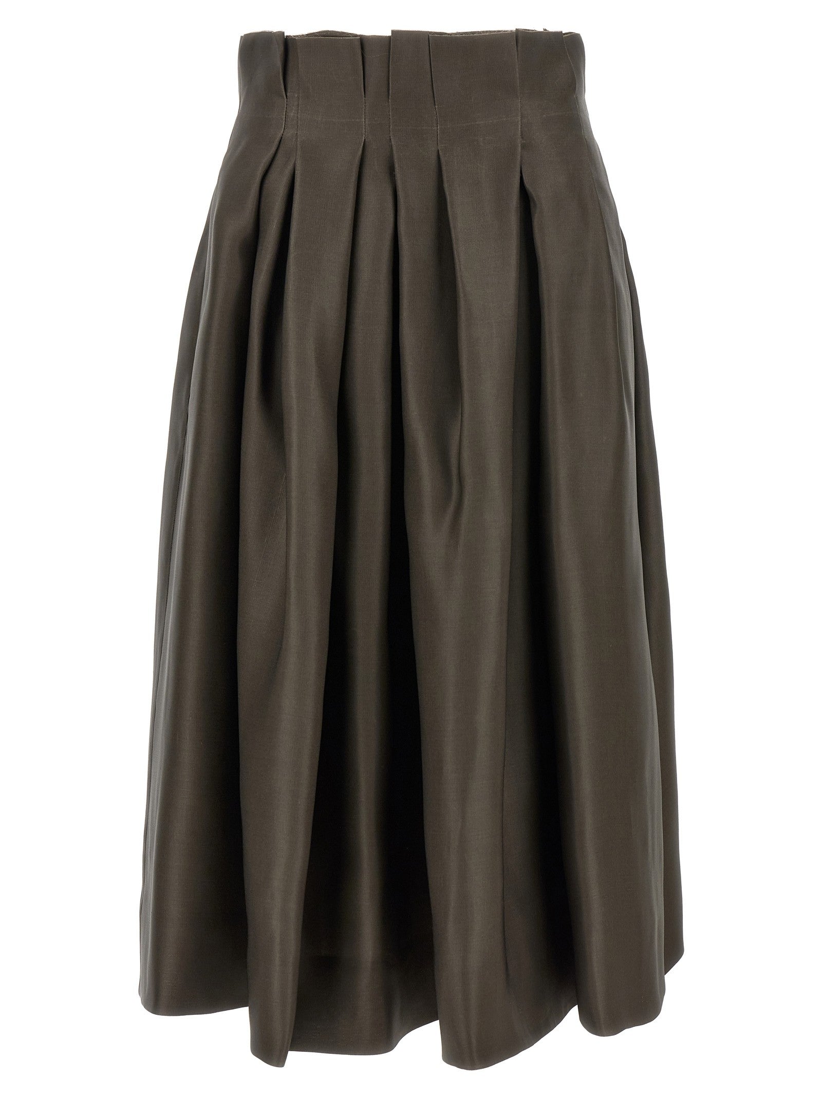 Khaite Astrid Skirt Brown