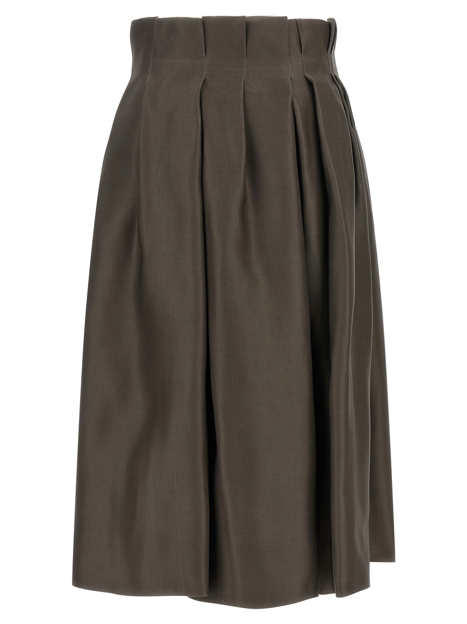 Khaite Astrid Skirt Brown