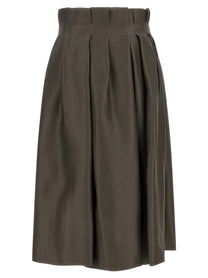 Khaite Astrid Skirt Brown