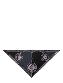 Pucci Women's Astro Print Triangle Scarf Black