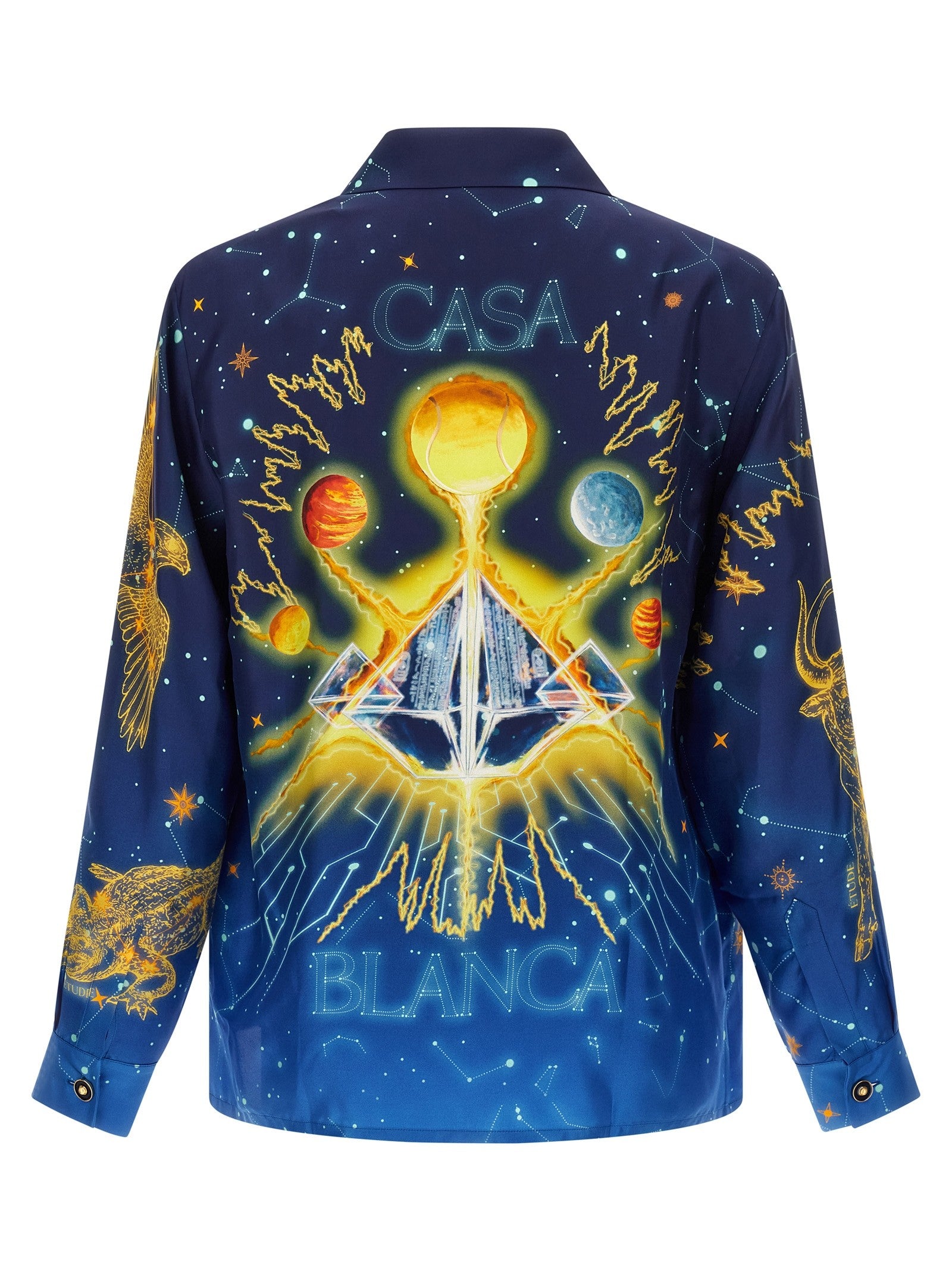 Casablanca Astrology Shirt Blue