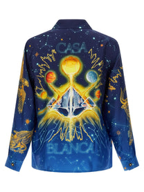 Casablanca Astrology Shirt Blue