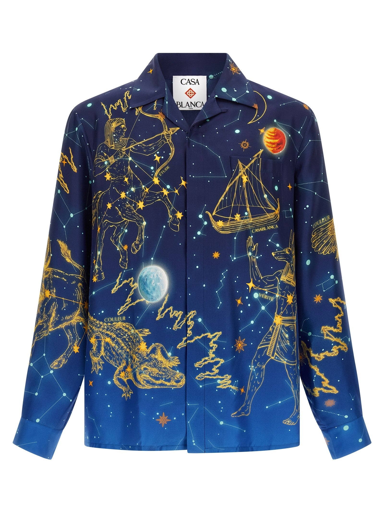 Casablanca Astrology Shirt Blue