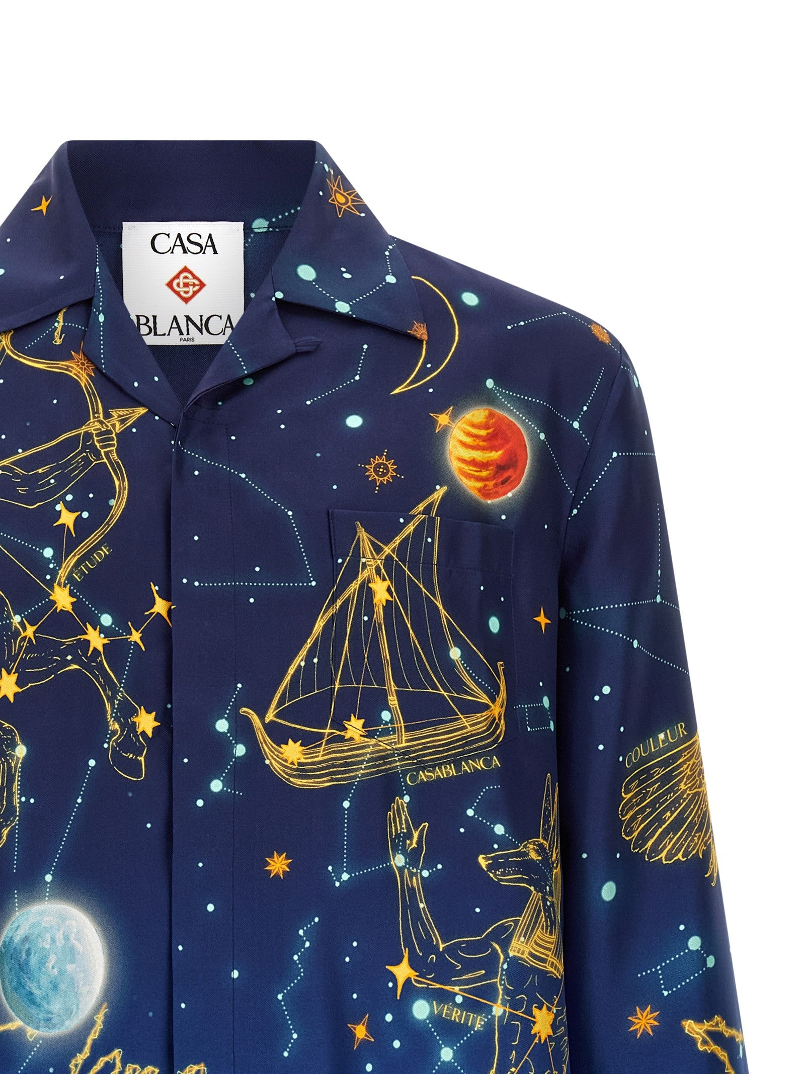Casablanca Astrology Shirt Blue