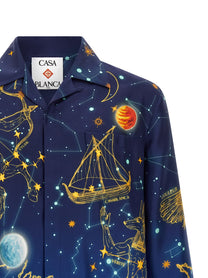 Casablanca Astrology Shirt Blue