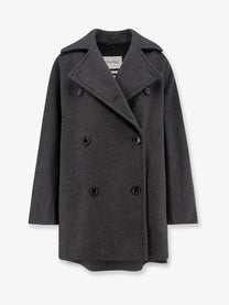Max Mara Women's Oversize Virgin Wool and Cashmere Coat Grey