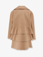 Max Mara Women's Oversize Virgin Wool and Cashmere Coat Beige, view 2