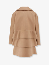 Max Mara Women's Oversize Virgin Wool and Cashmere Coat Beige