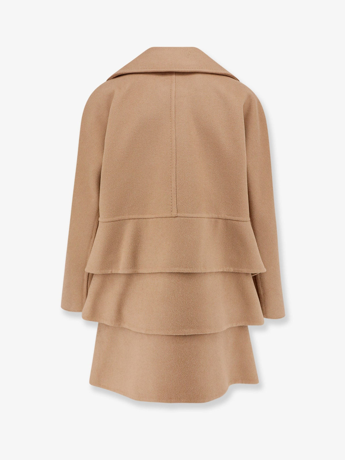 Max Mara Women's Oversize Virgin Wool and Cashmere Coat Beige, view 2