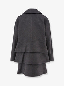 Max Mara Women's Oversize Virgin Wool and Cashmere Coat Grey