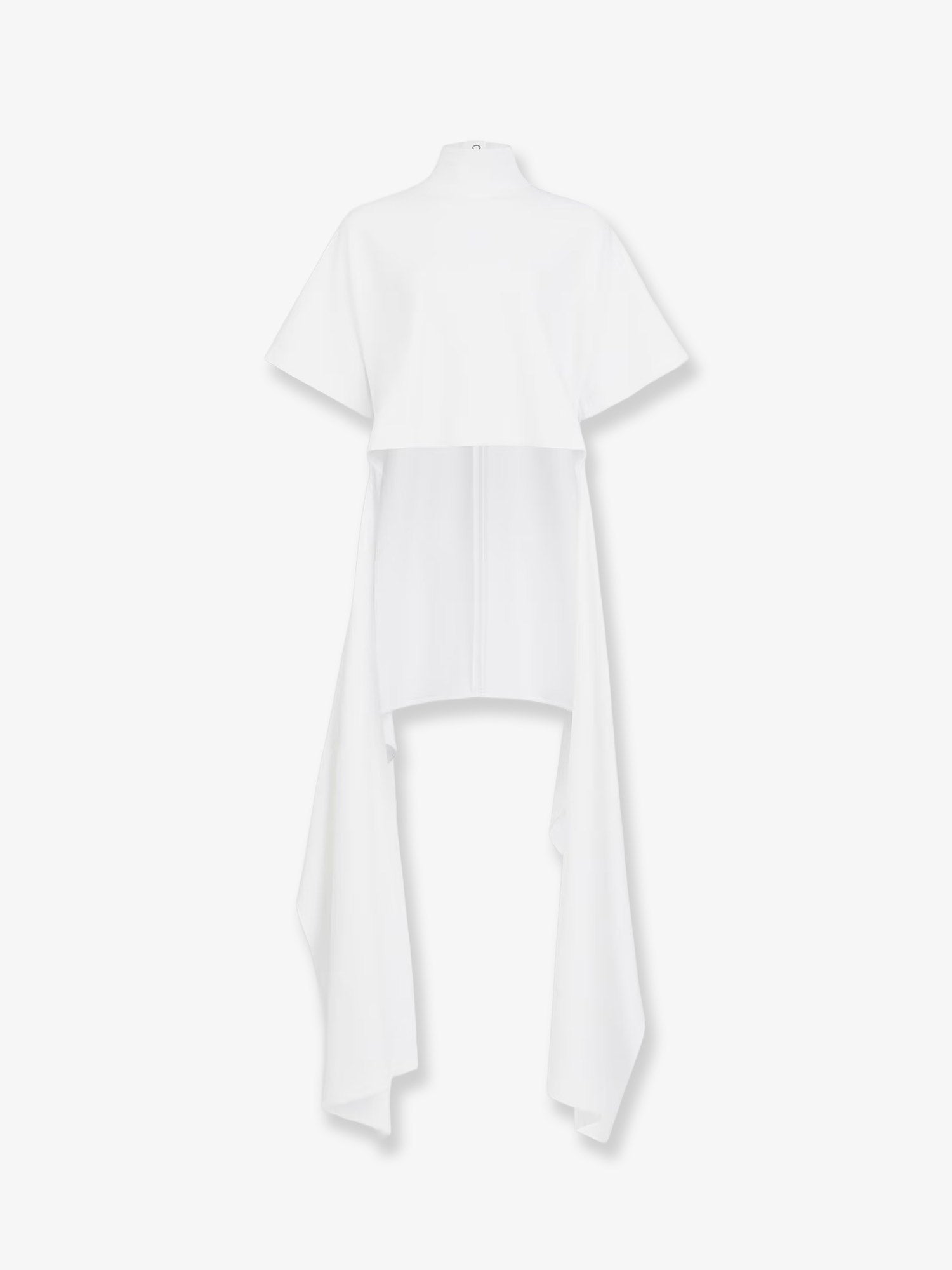 ALAÏA Women's Asym Cotton Blend Shirt White