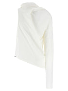 courrèges Asymetrique Off the Shoulder Shirt White, view 2