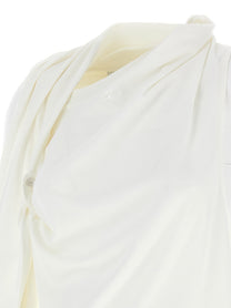 courrèges Asymetrique Off the Shoulder Shirt White