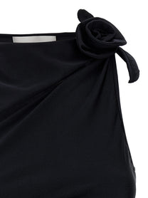 Coperni Asymmetric Flower Top Black
