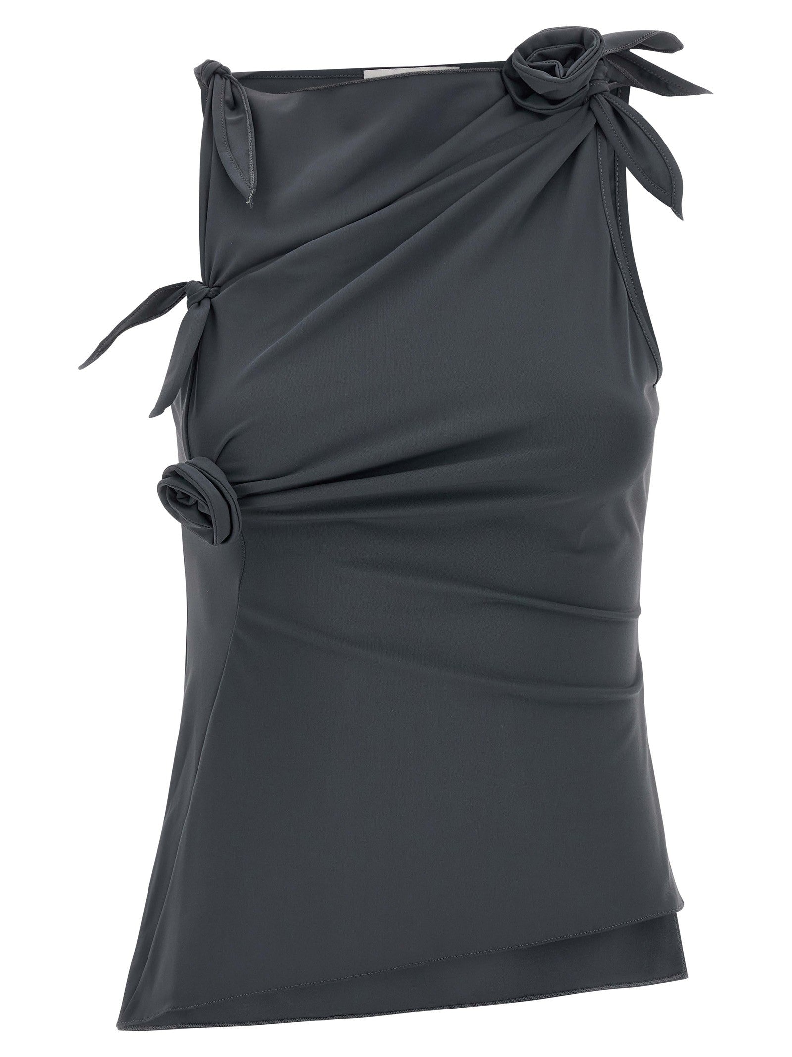 Coperni Asymmetric Flower Top Grey
