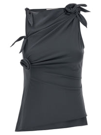 Coperni Asymmetric Flower Top Grey