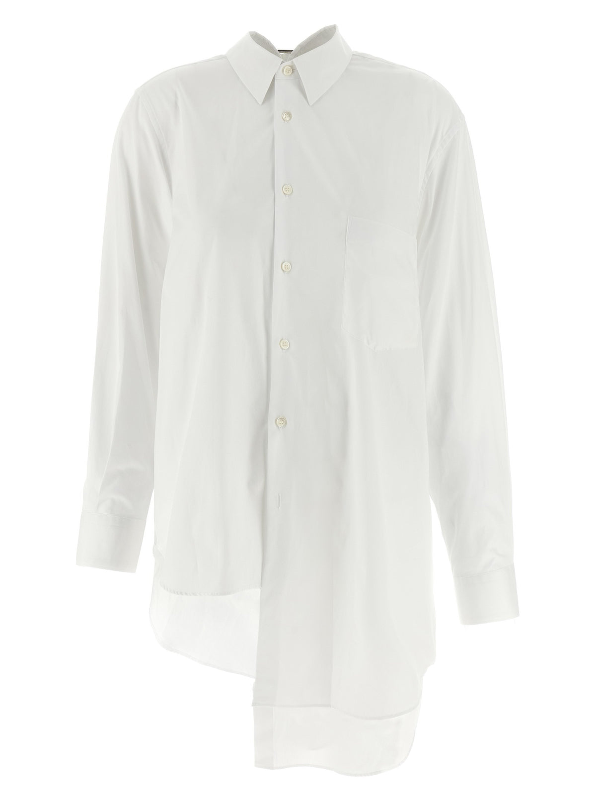 Comme Des Garçons Asymmetric Hem Shirt White
