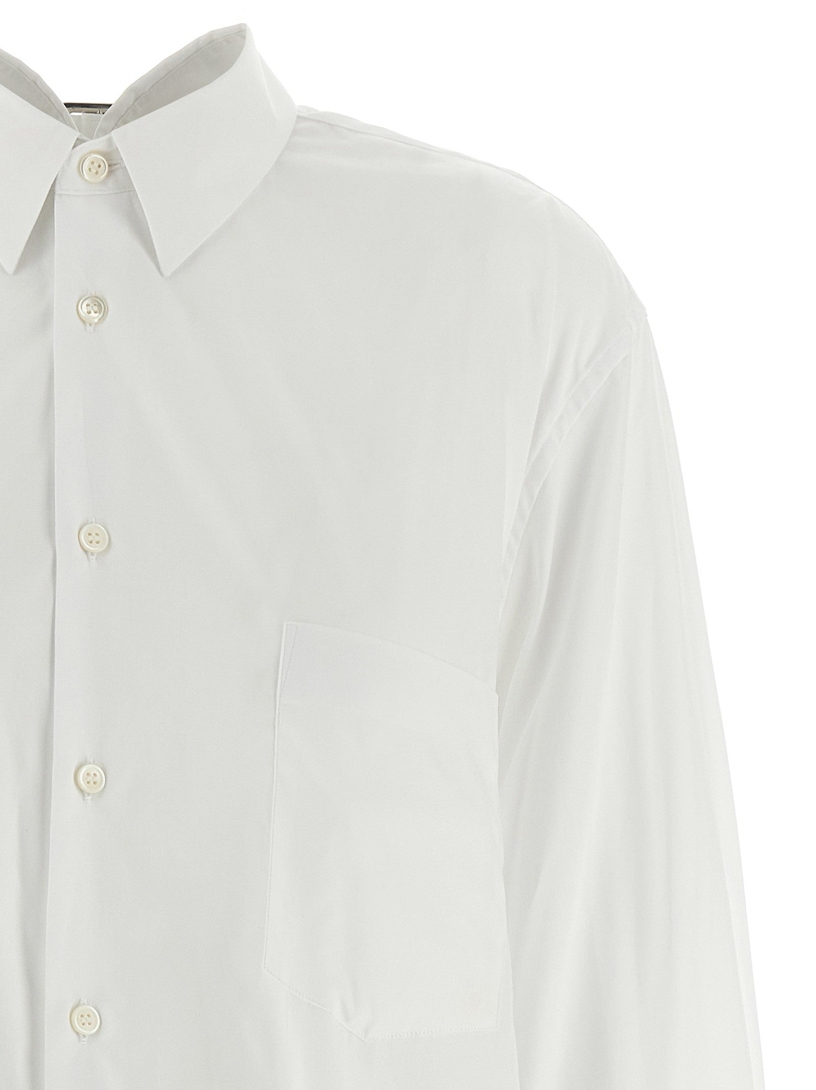 Comme Des Garçons Asymmetric Hem Shirt White