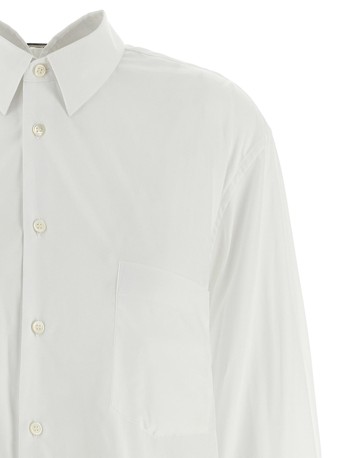 Comme Des Garçons Asymmetric Hem Shirt White, view 3