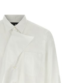 Comme Des Garçons Homme Plus Asymmetric Panel Shirt White
