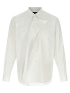 Comme Des Garçons Homme Plus Asymmetric Panel Shirt White