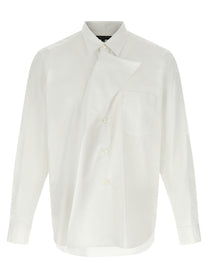 Comme Des Garçons Homme Plus Asymmetric Panel Shirt White