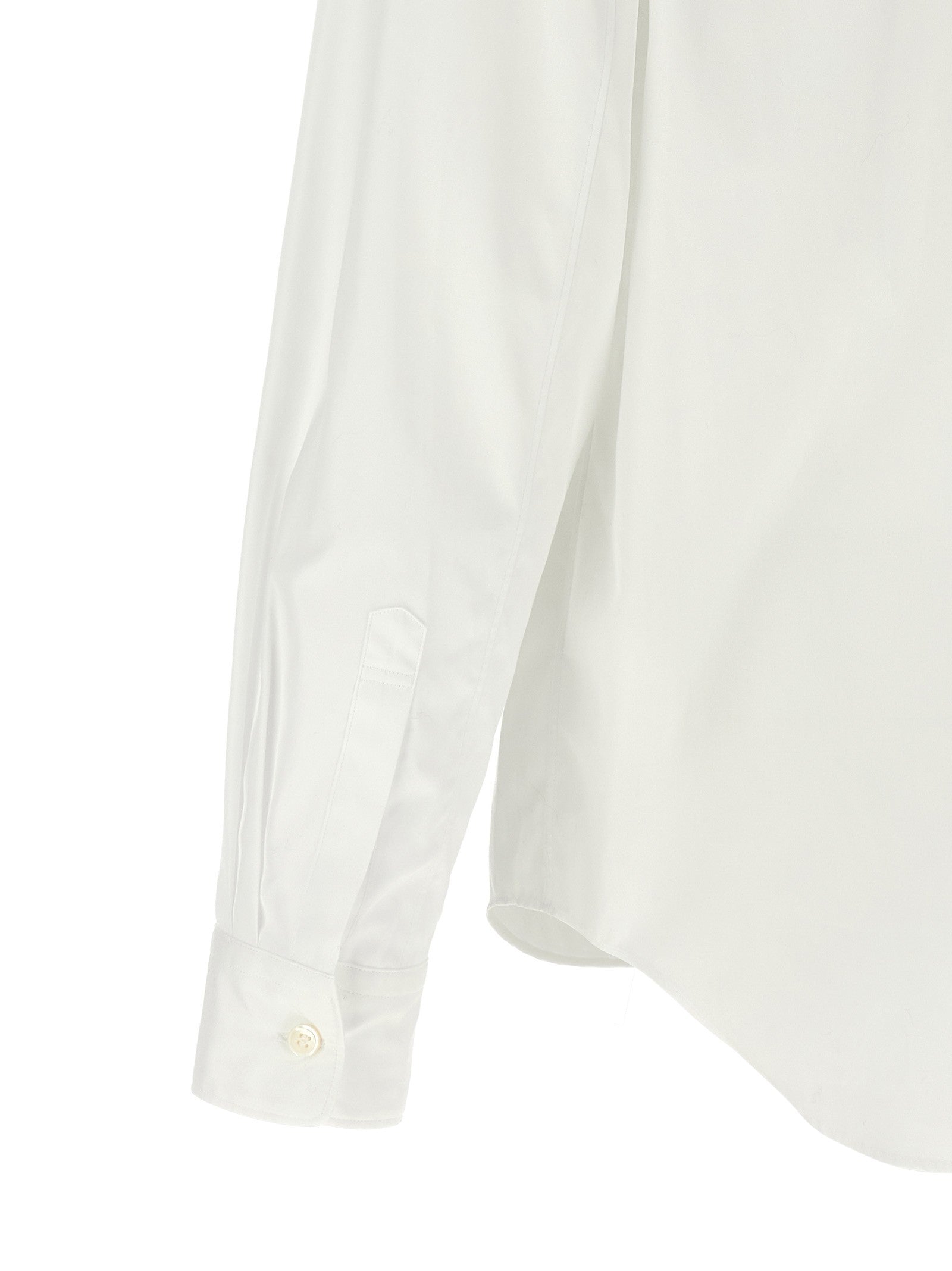 Comme Des Garçons Homme Plus Asymmetric Panel Shirt White