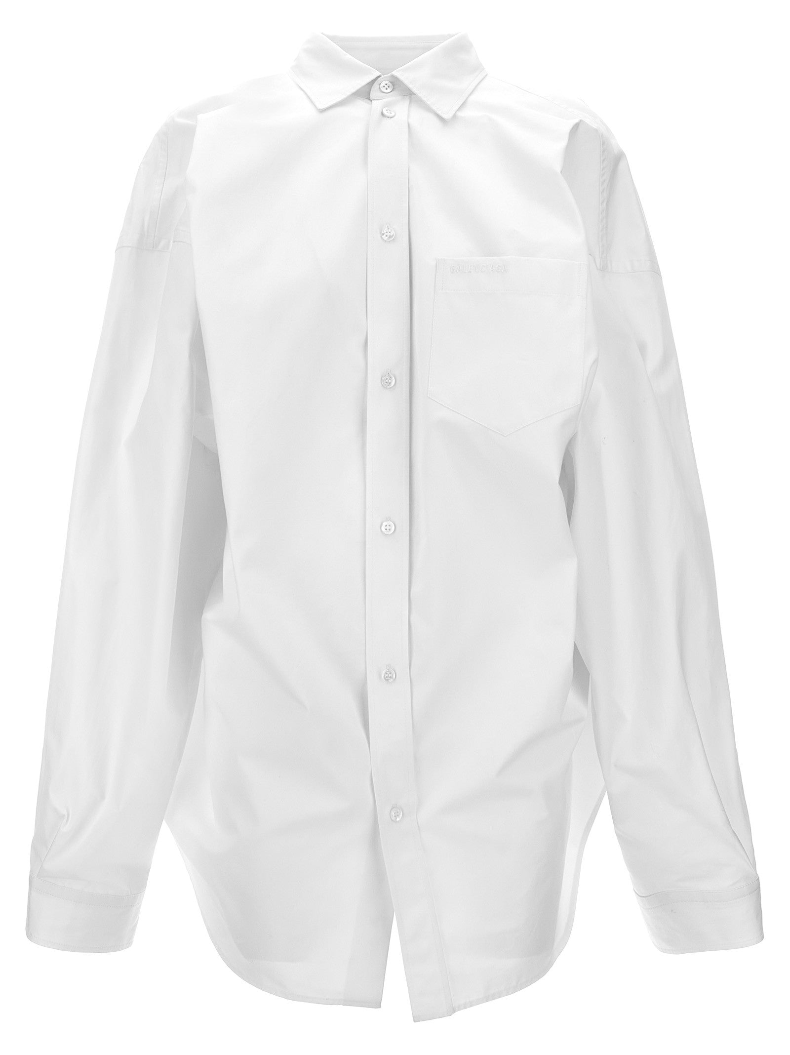 Balenciaga Asymmetric Shirt White