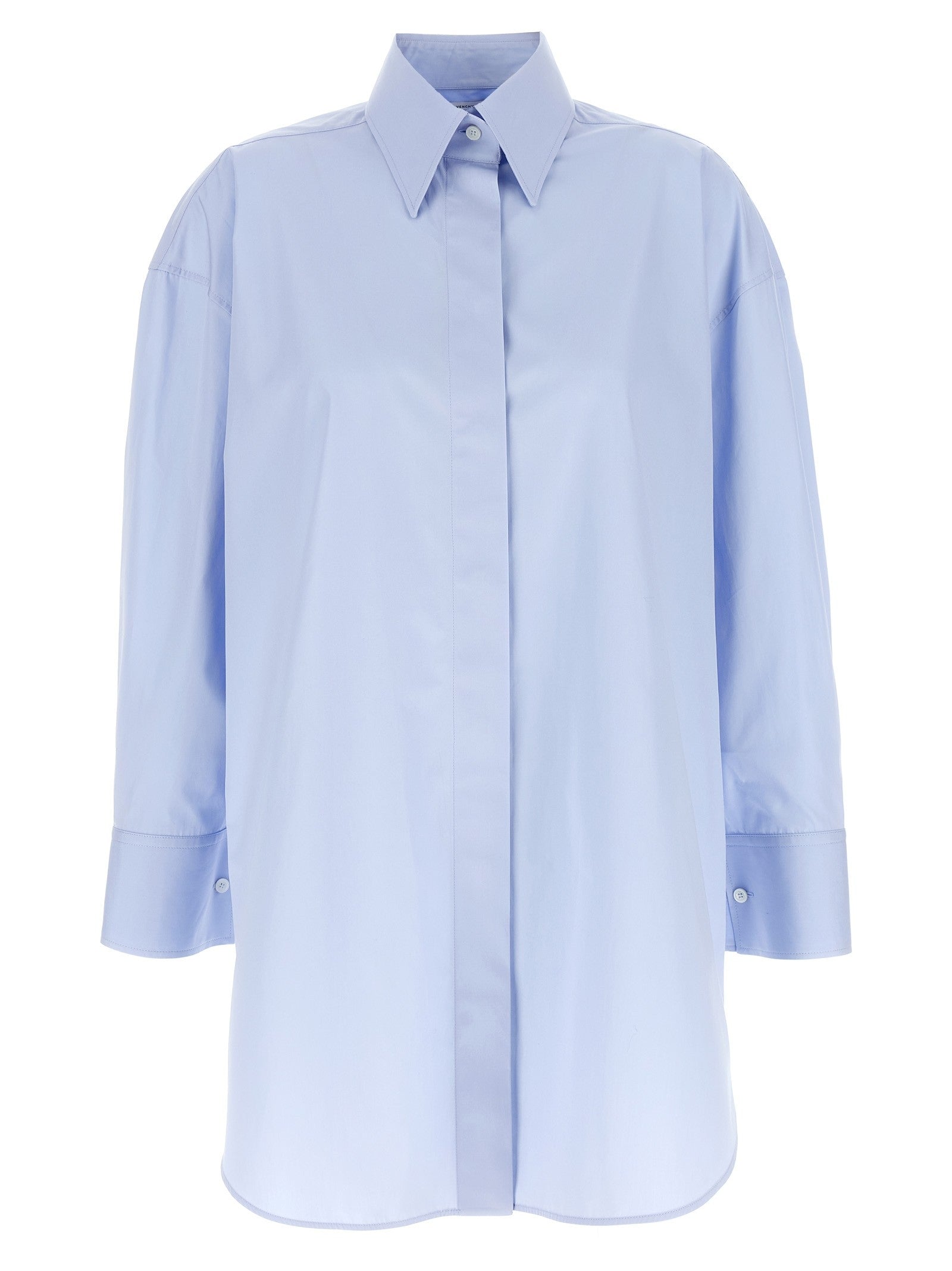 Givenchy Asymmetric Shirt Blue