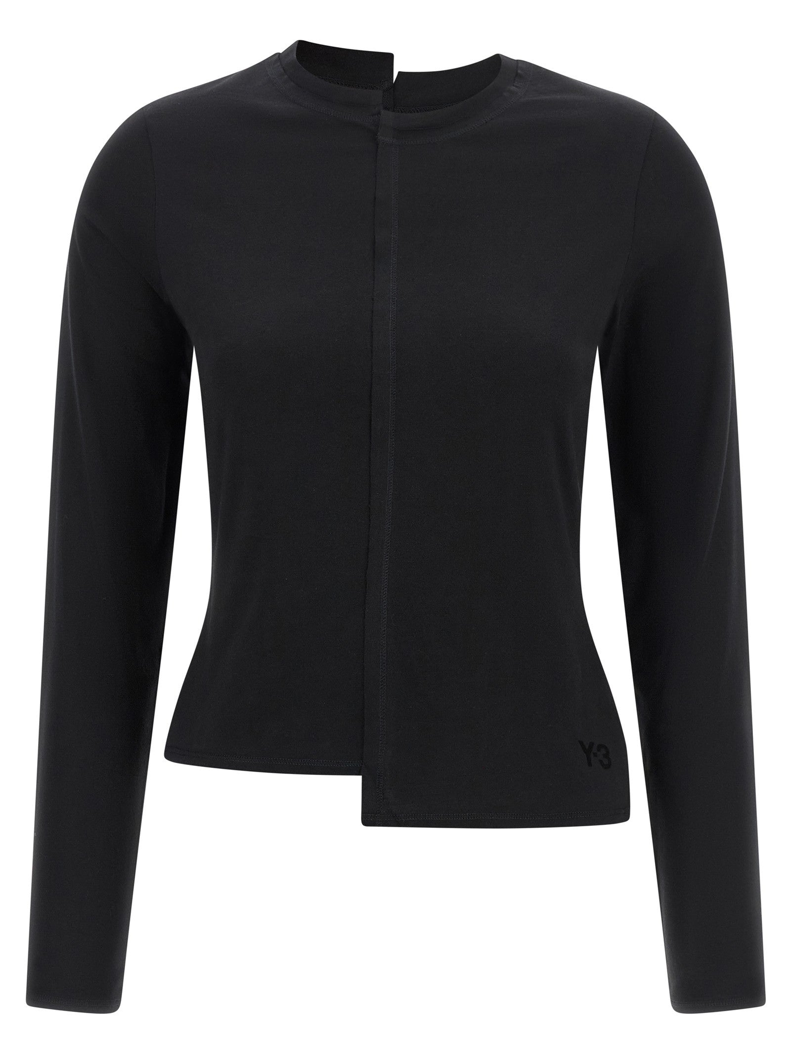 Y-3 Asymmetric Shirt Black