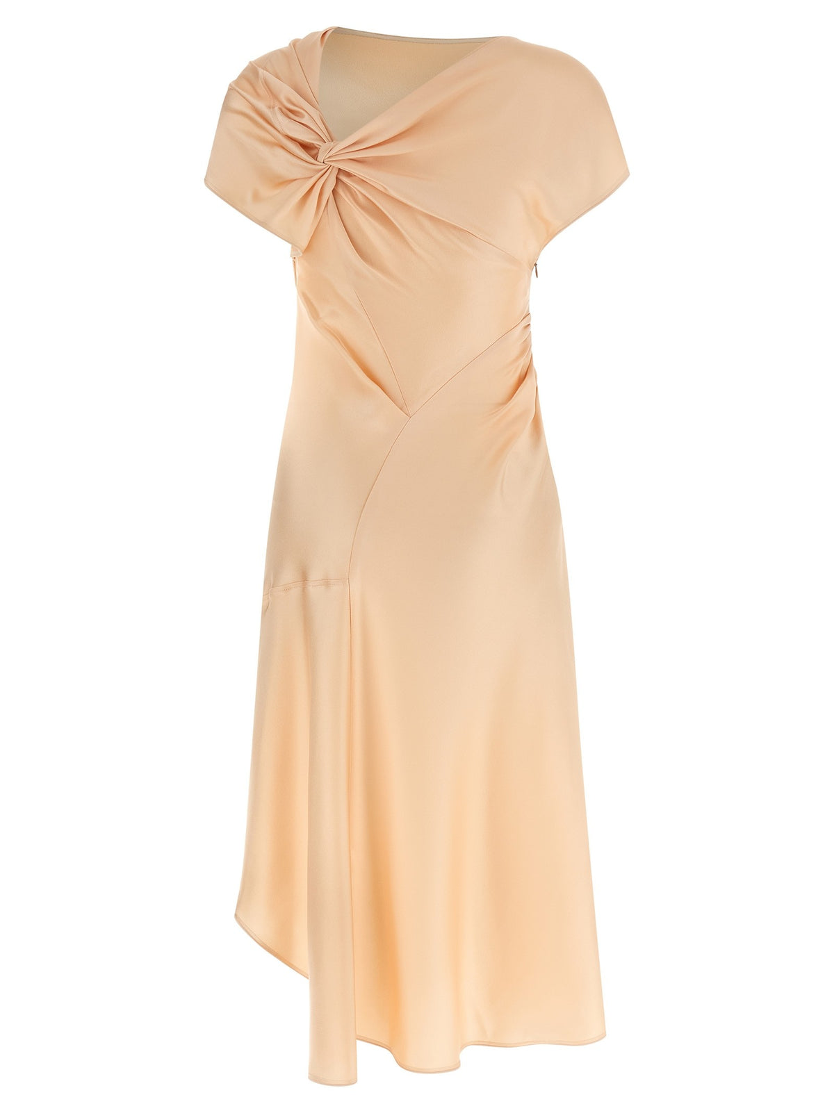 Victoria Beckham Asymmetric Twist Dress Blue