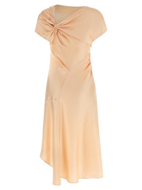 Victoria Beckham Asymmetric Twist Dress Blue