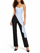 Moschino Women's Asymmetrical Blouse Blue, view 2