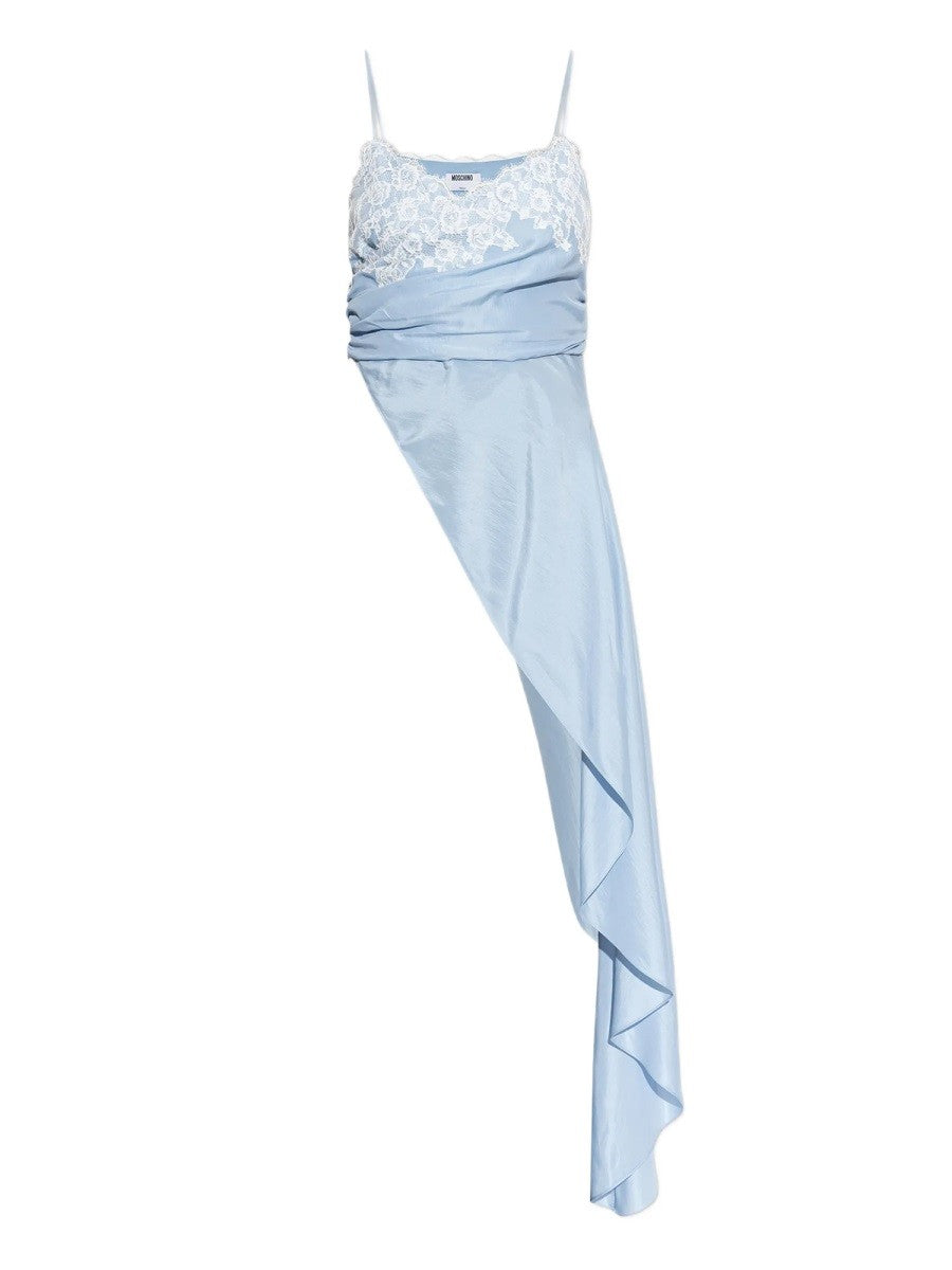 Moschino Women's Asymmetrical Blouse Blue